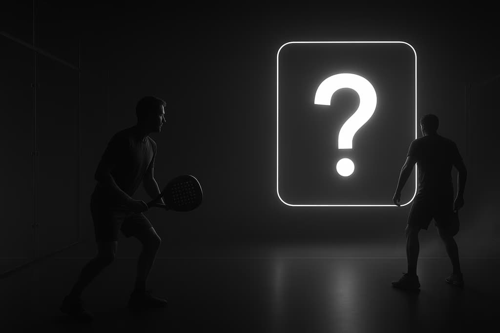 Person seeing a question mark