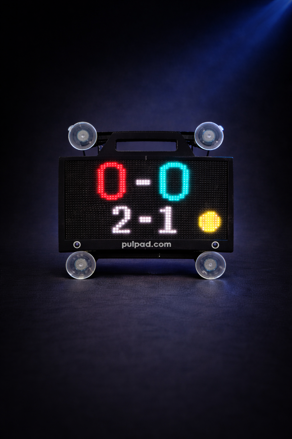 Pulpad marcador digital LED en cancha de padel